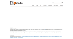 Desktop Screenshot of maxmediapr.cz