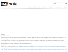 Tablet Screenshot of maxmediapr.cz